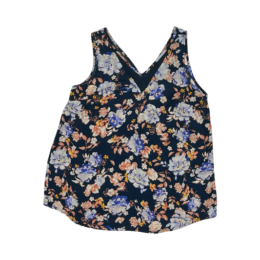 Blouse Sleeveless By Maurices In Floral Print, Size:M