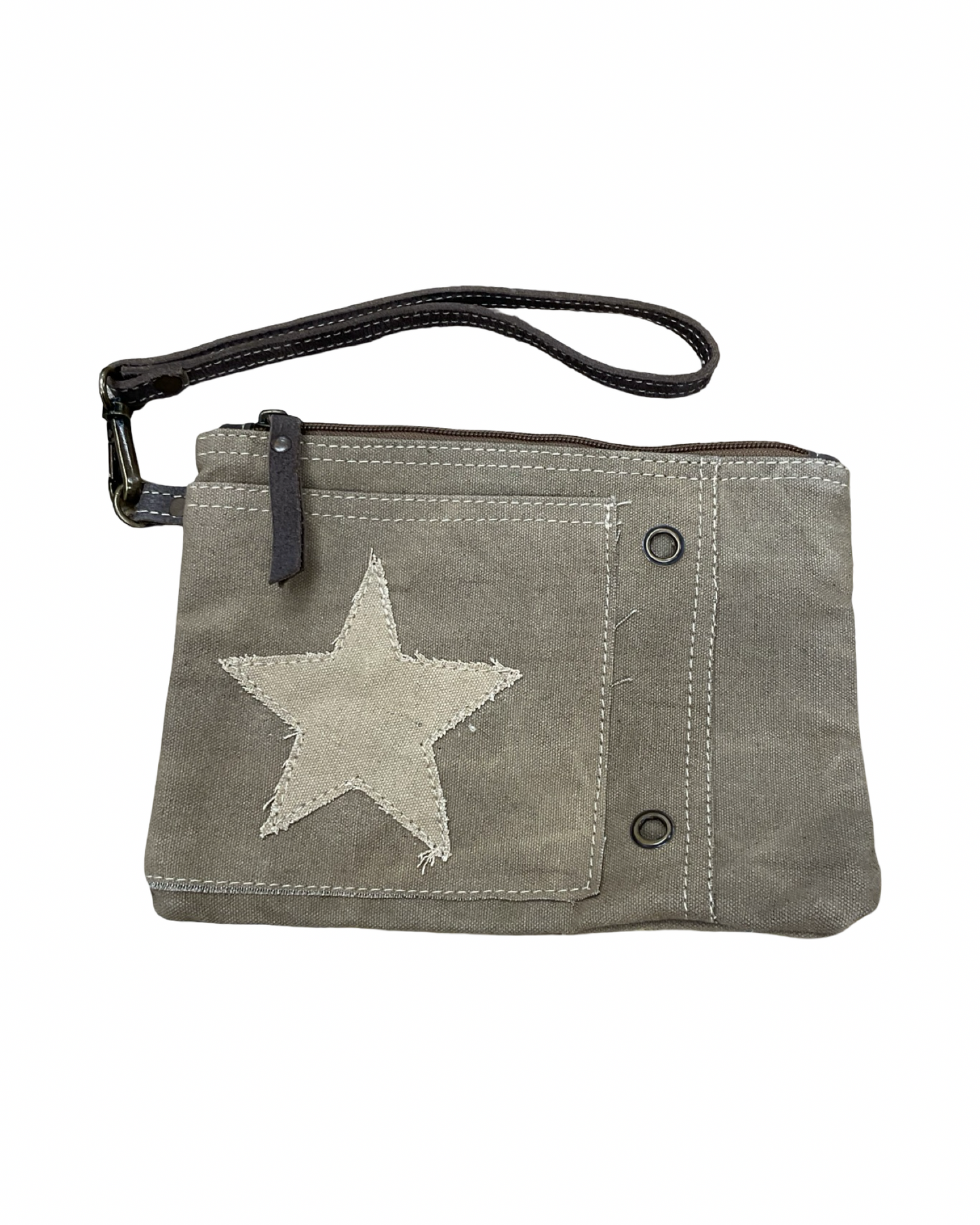 Wristlet By Clothes Mentor In Tan, Size:Medium