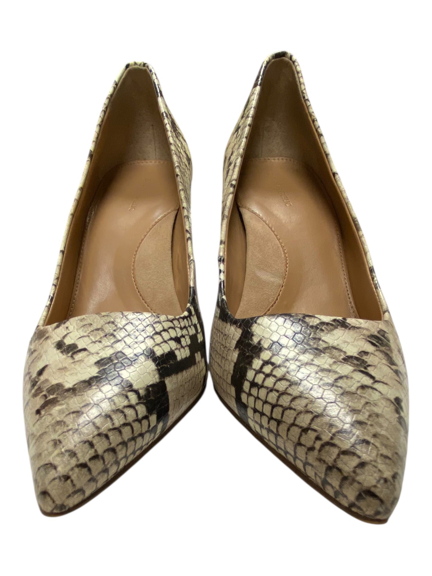 Shoes Heels Block By Banana Republic In Animal Print, Size:9.5
