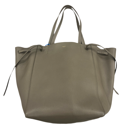 Tote Luxury Designer by Celine In Taupe, Size: Large