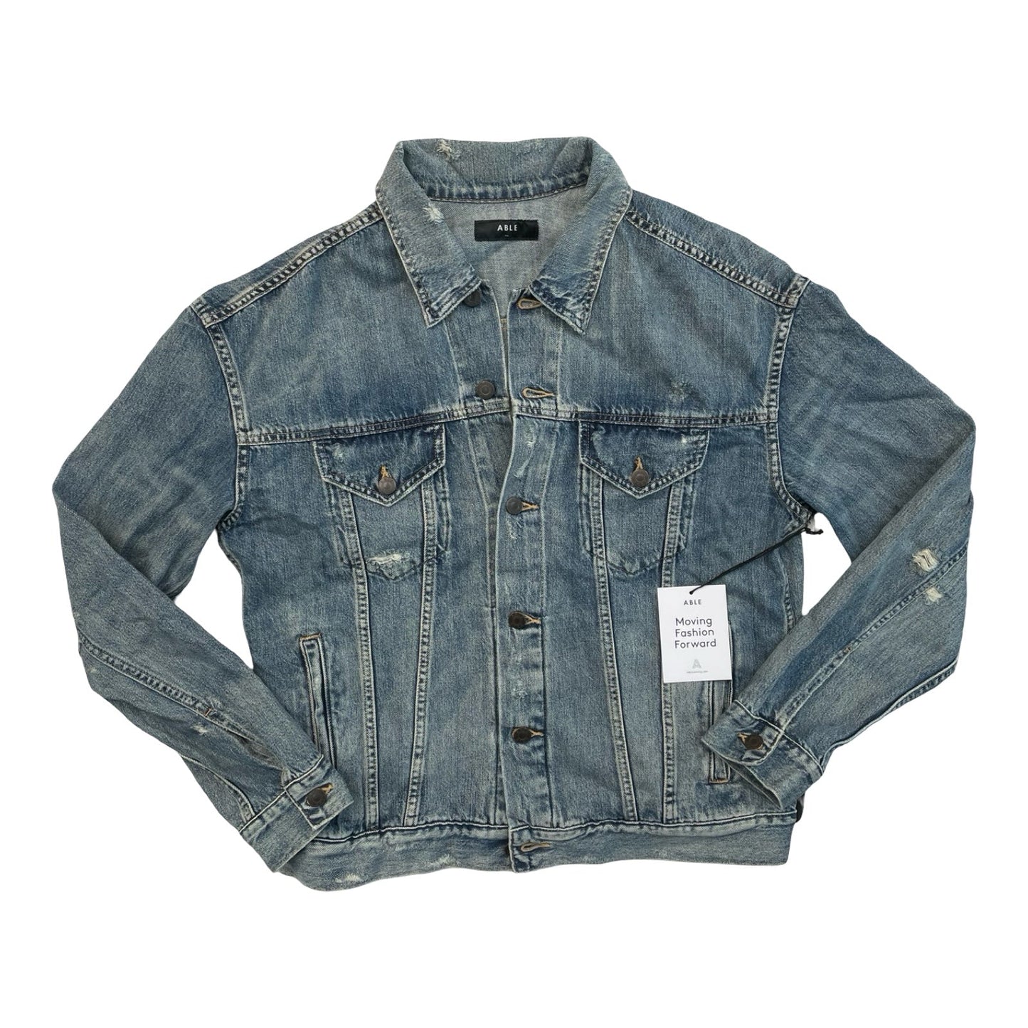 Jacket Denim By Able In Blue Denim