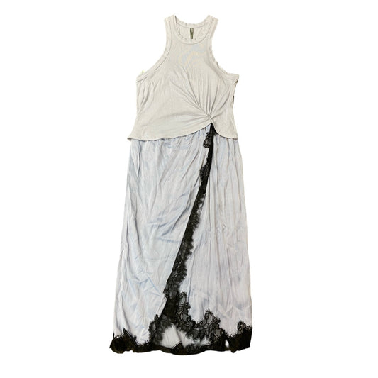 Dress Party Long By Anthropologie In Blue, Size:1X