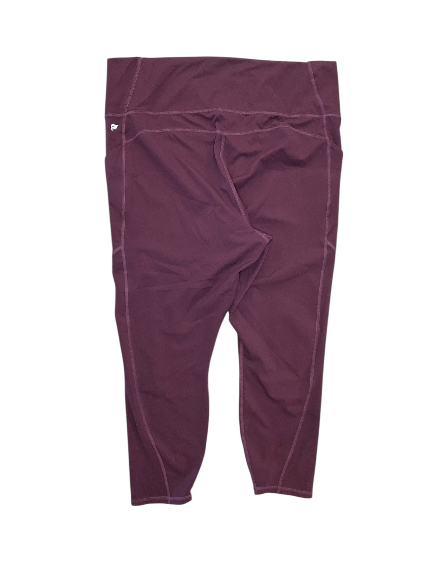 Athletic Leggings By Fabletics In Purple, Size:3X