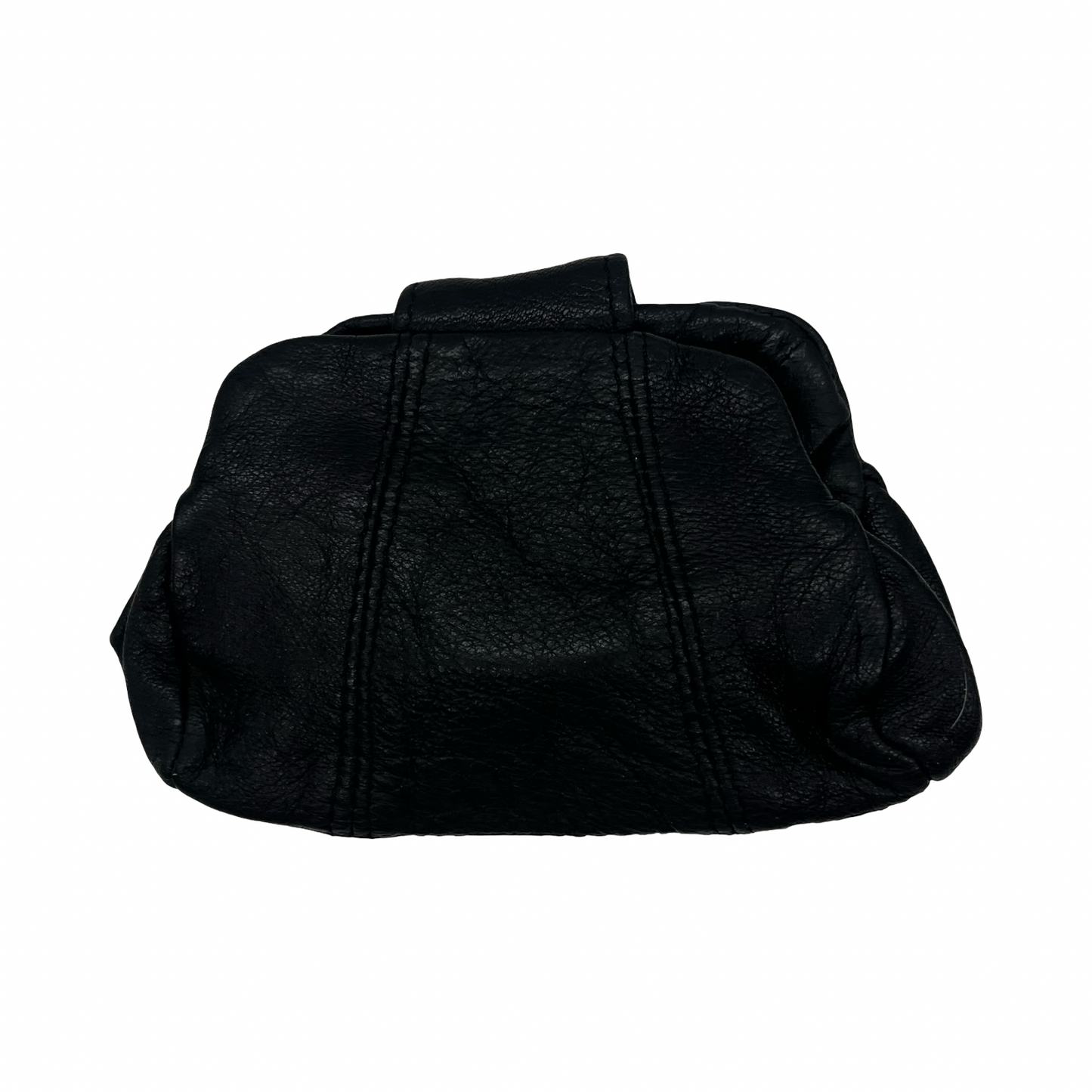 Coin Purse Leather By Clothes Mentor In Black, Size:Medium