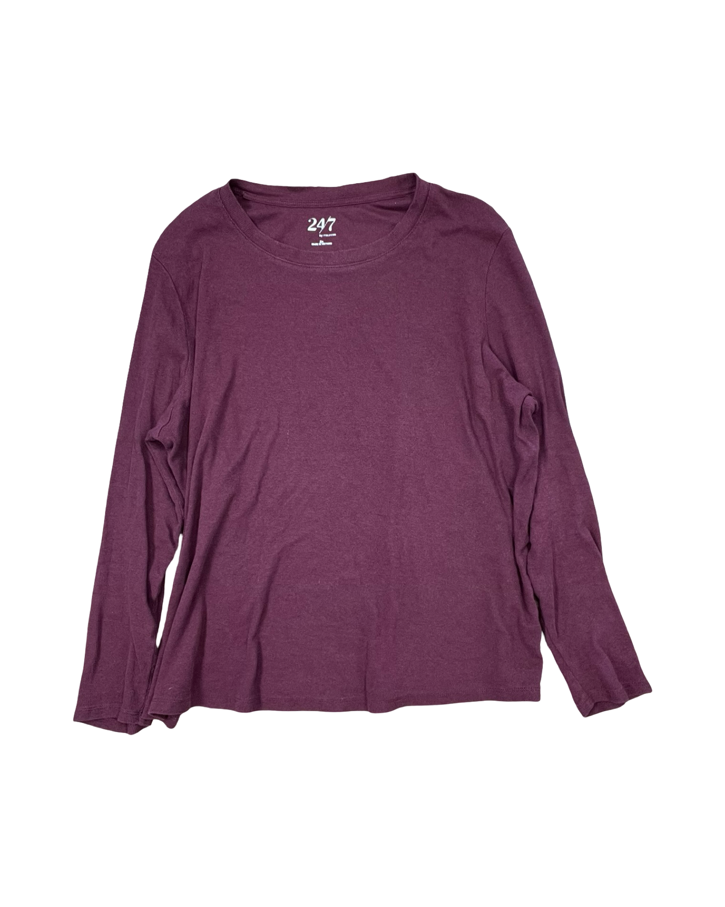 Top Ls By Maurices In Maroon, Size:2X