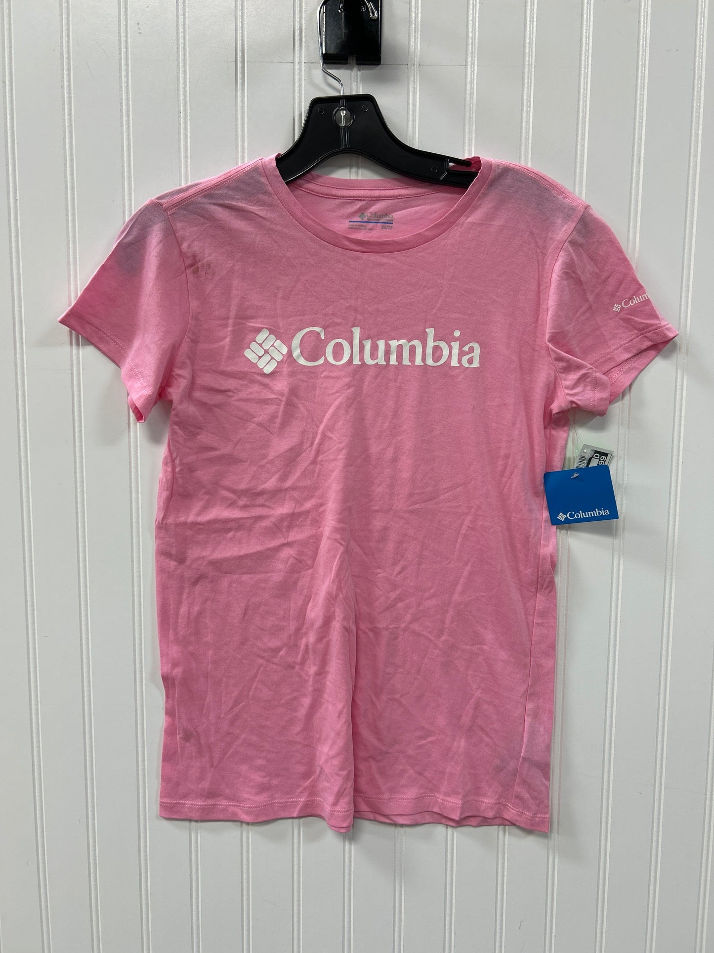 Athletic Top Ss By Columbia In Pink, Size:Xs