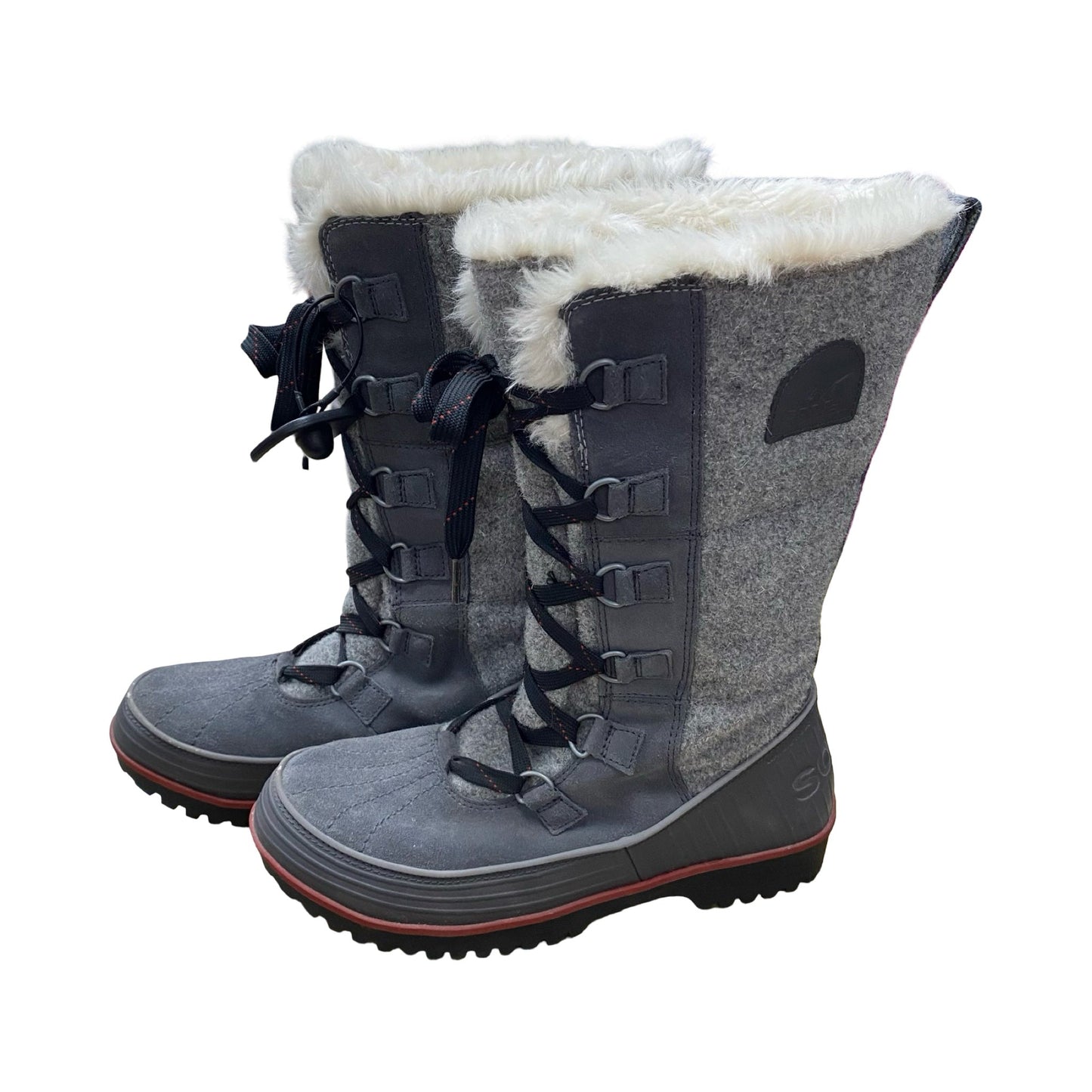 Boots Mid-Calf Flats By Sorel In Grey, Size:9
