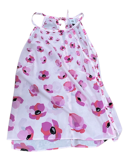 Top Sleeveless By Cabi In Pink & Purple, Size:M