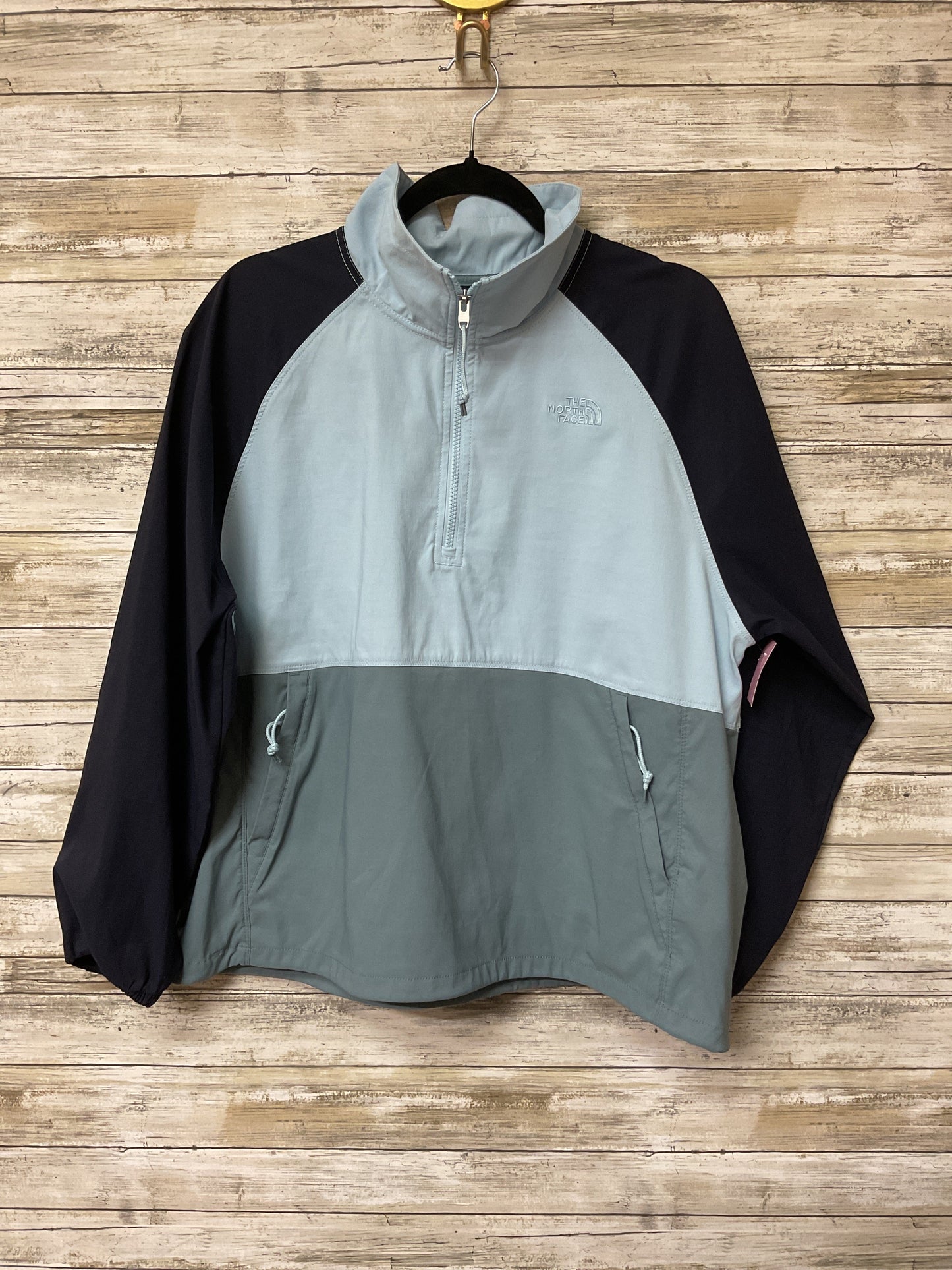 Jacket Windbreaker By The North Face In Blue, Size:Xl