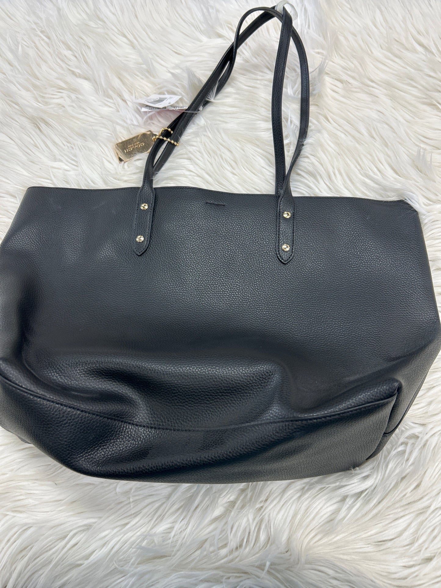 Handbag Designer By Coach In Black, Size:Large