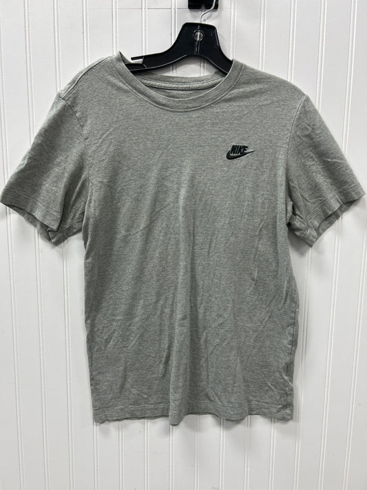 Athletic Top Ss By Nike Apparel In Grey, Size:S