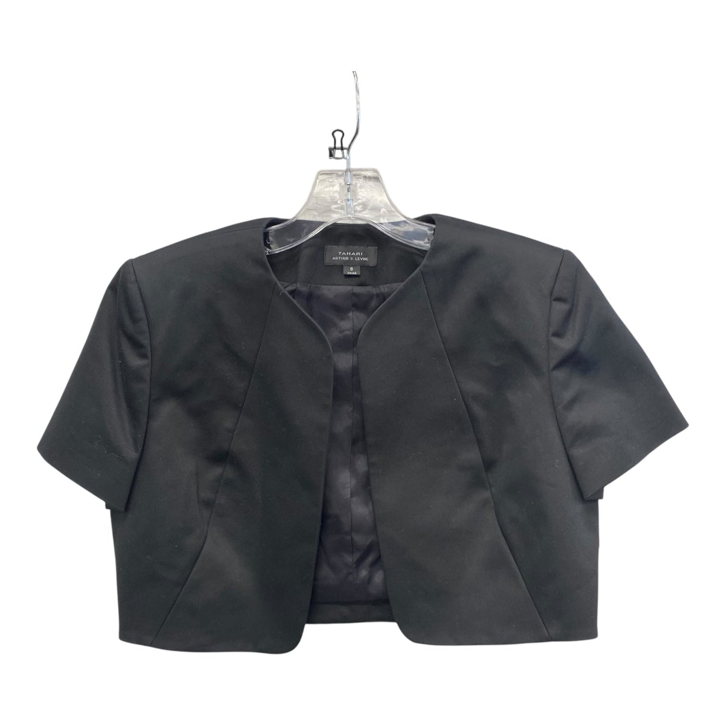 Cardigan By Tahari By Arthur Levine In Black, Size:M