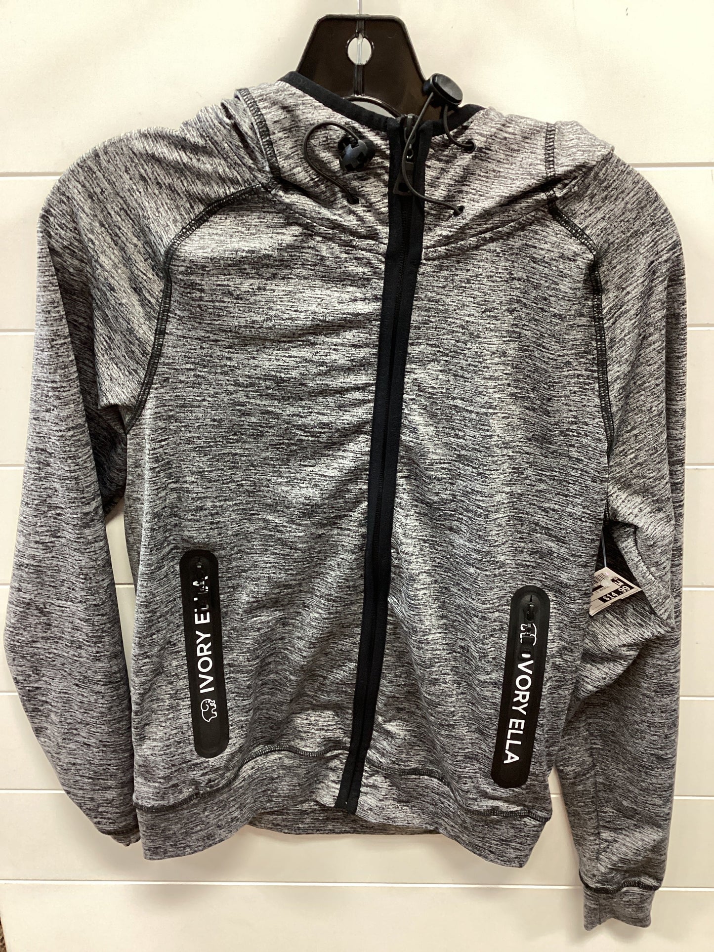 Athletic Top Ls Hoodie By Ivory Ella In Grey, Size:M