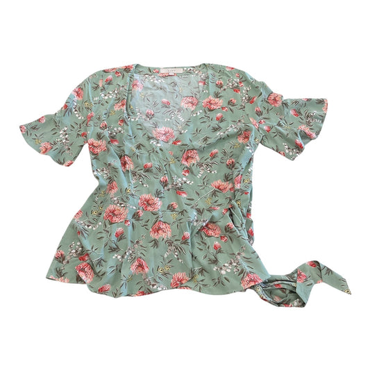 Top Ss By Loft In Floral Print, Size:M