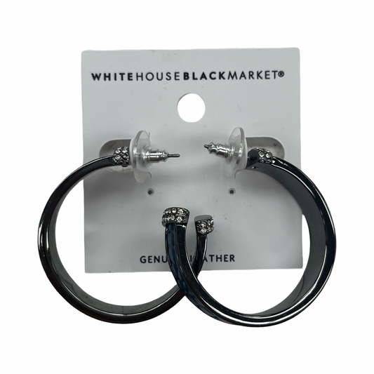Earrings Hoop By White House Black Market In Blue & Silver