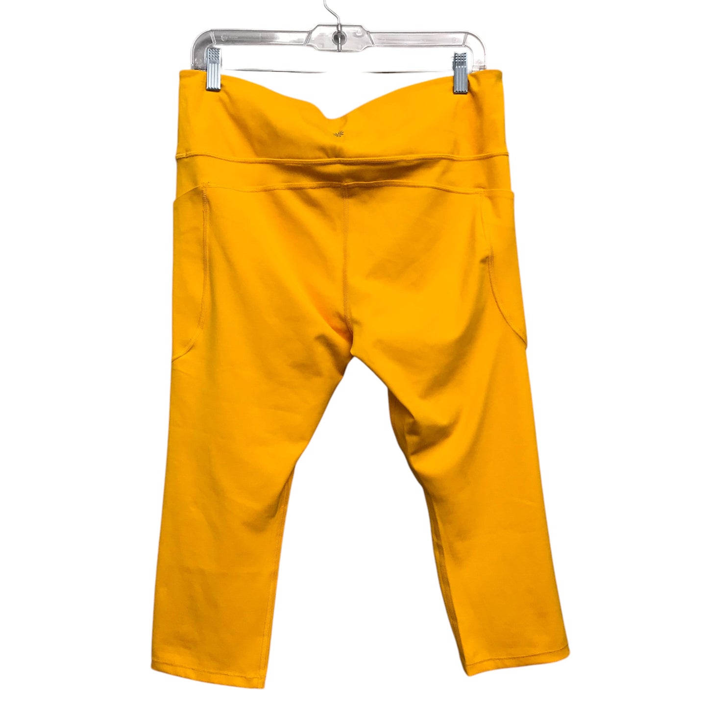 Athletic Capris By Athleta In Yellow, Size:Xl