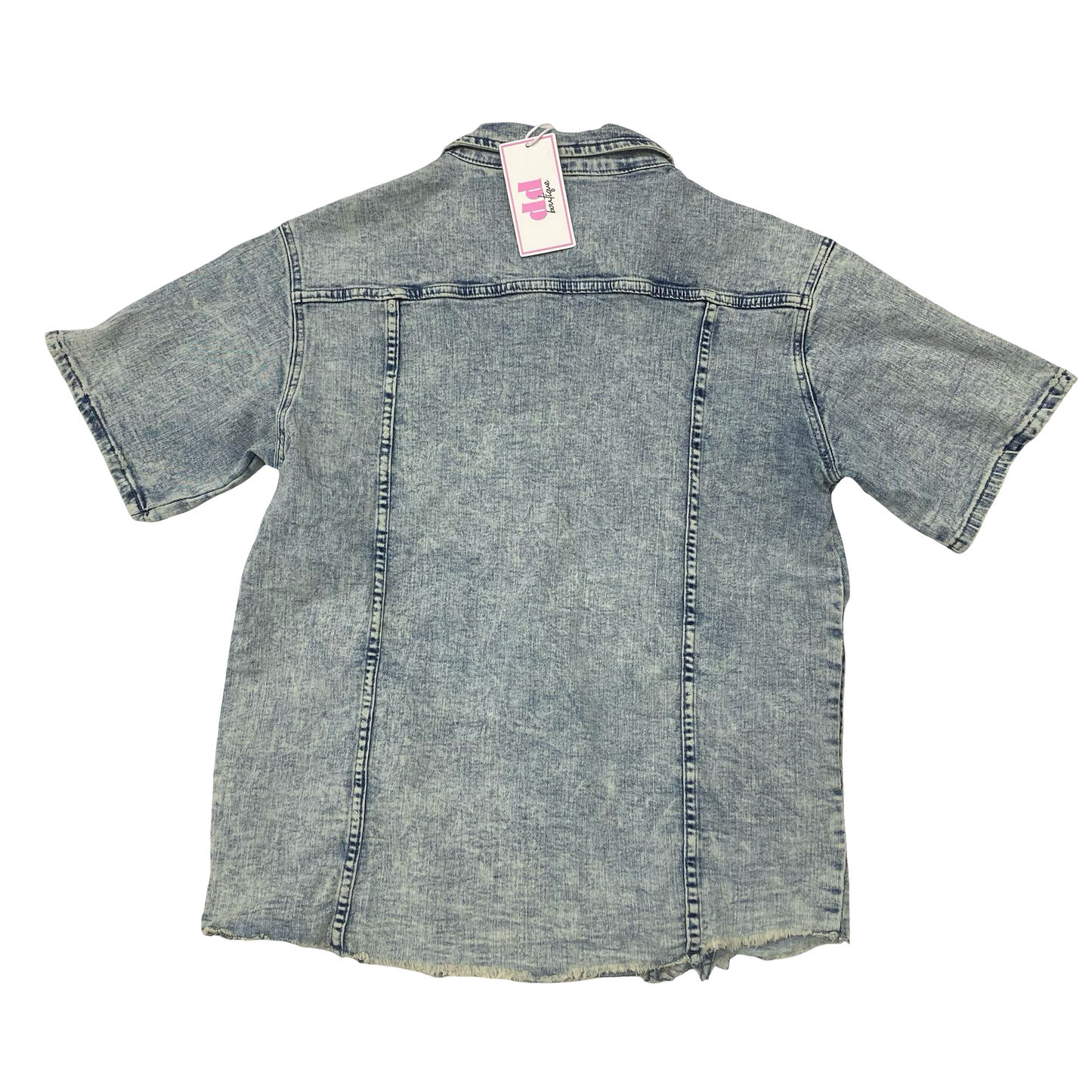 Top Ss By Cmc In Blue Denim, Size:Xl