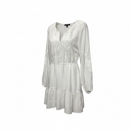 Designer Dress Casual Short By Cma In White, Size: Xl