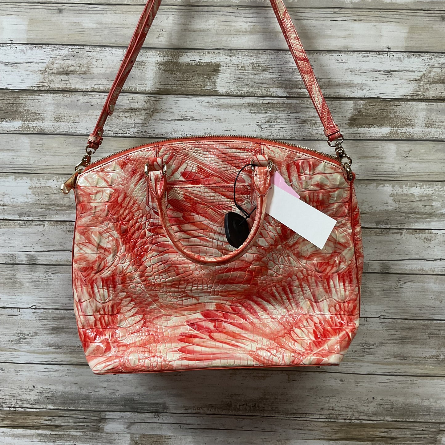 Handbag Designer By Brahmin In Orange, Size:Large