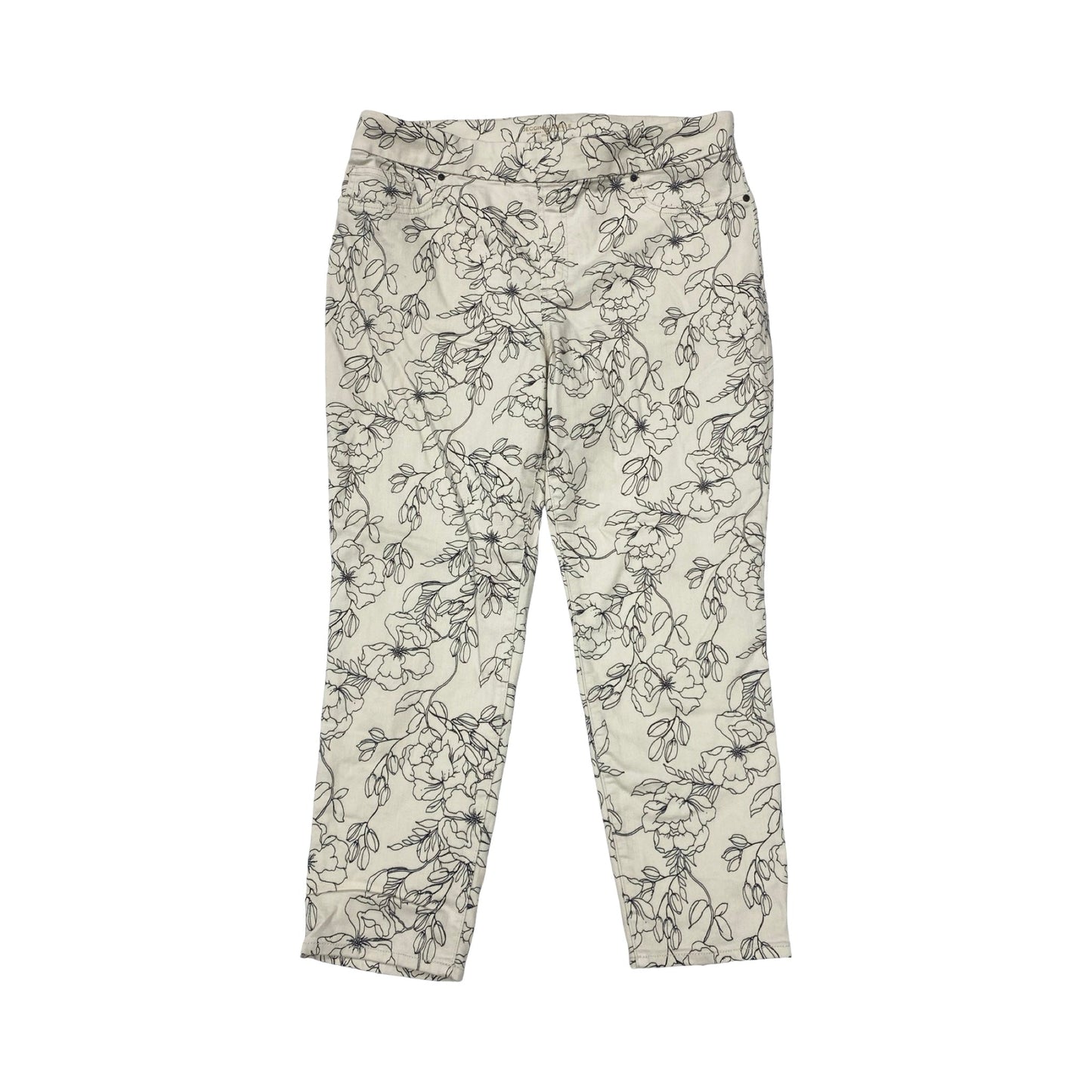Pants Other By Chicos In Black & Cream, Size:14