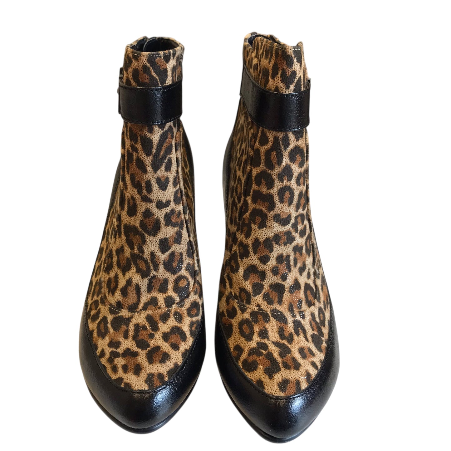 Boots Ankle Heels By Aerosoles In Animal Print, Size:8