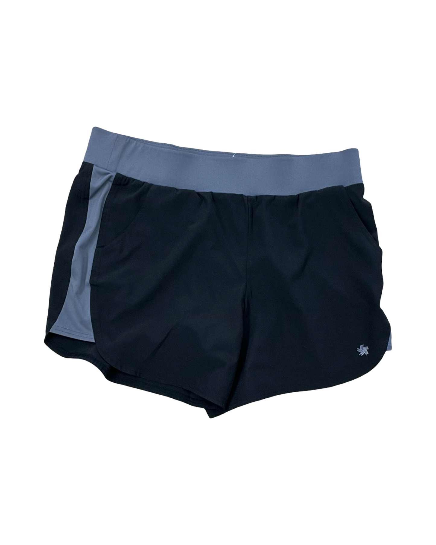 Athletic Shorts By Tek Gear In Black & Grey, Size:L