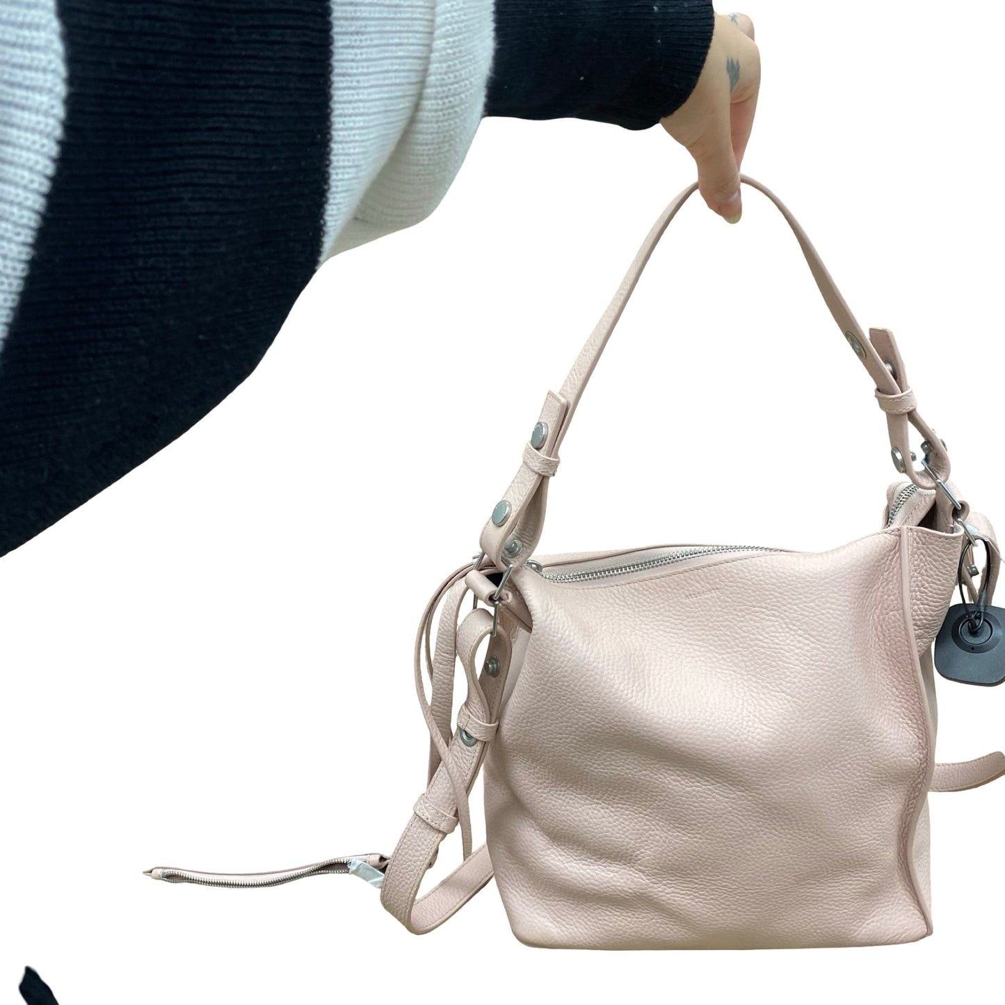 Handbag Designer By All Saints In Pink, Size:Medium