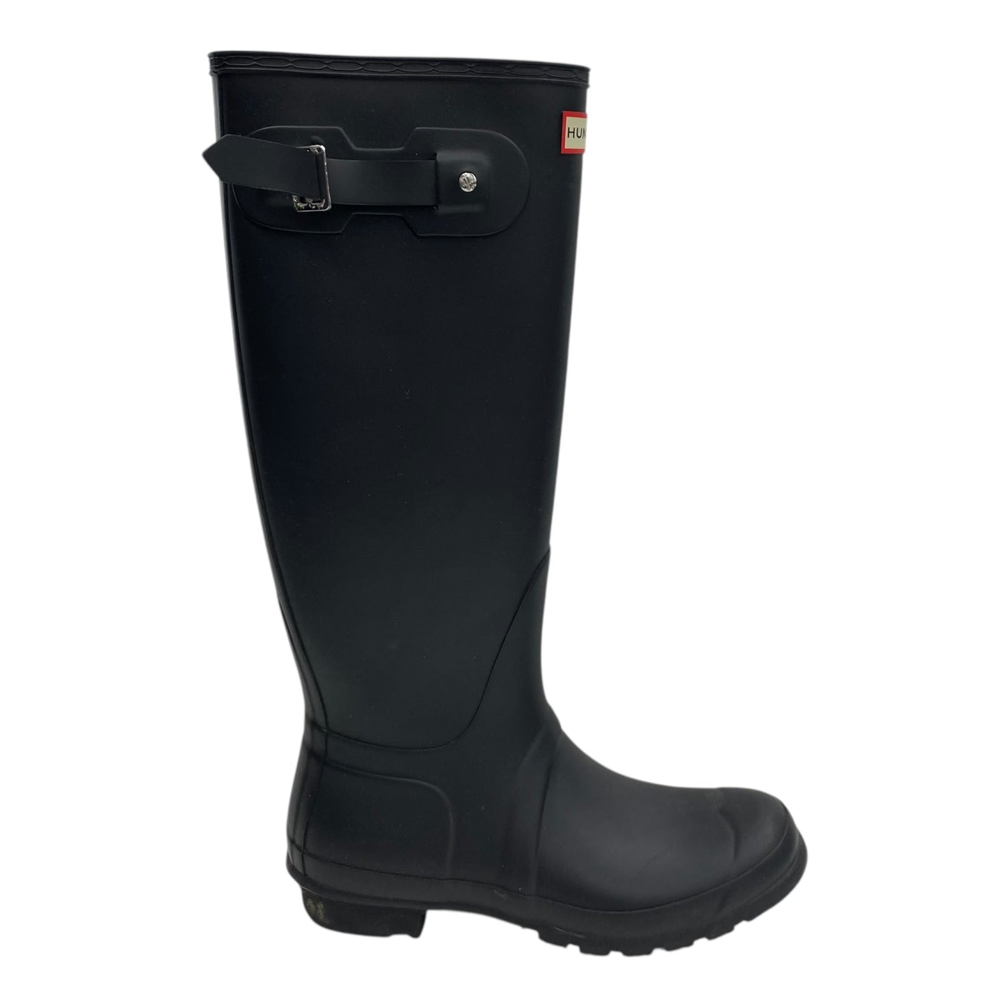 Boots Rain By Hunter In Black, Size:9