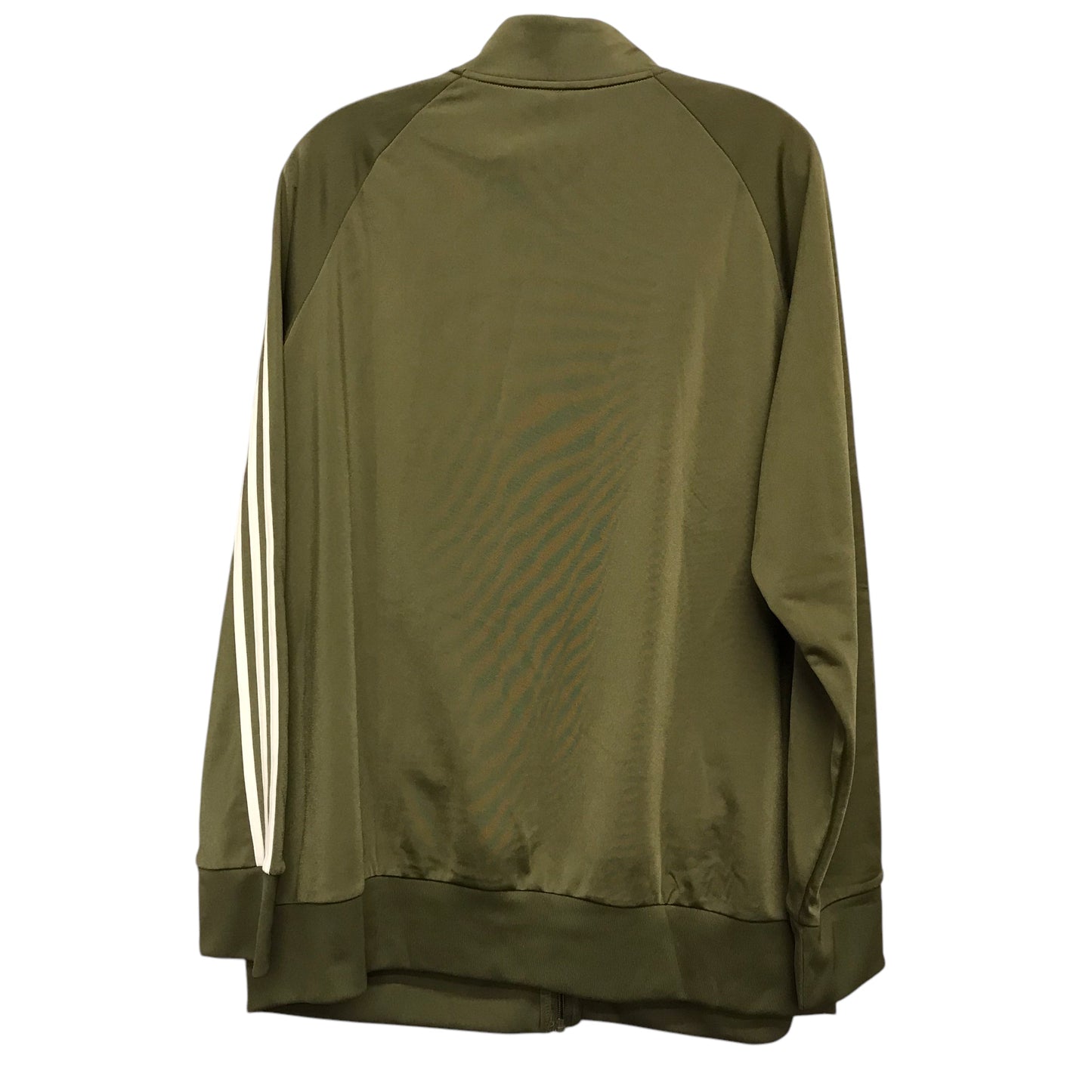 Athletic Jacket By Adidas In Green, Size:2X