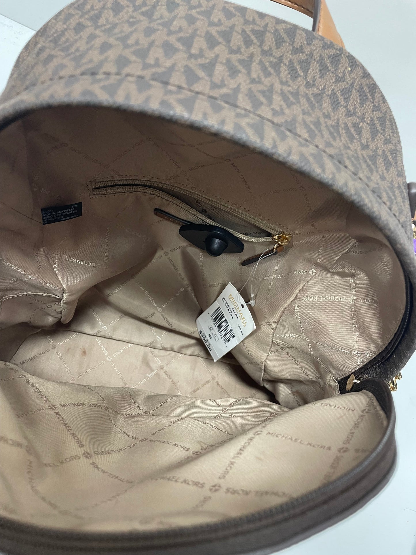 Backpack Designer By Michael Kors, Size: Medium