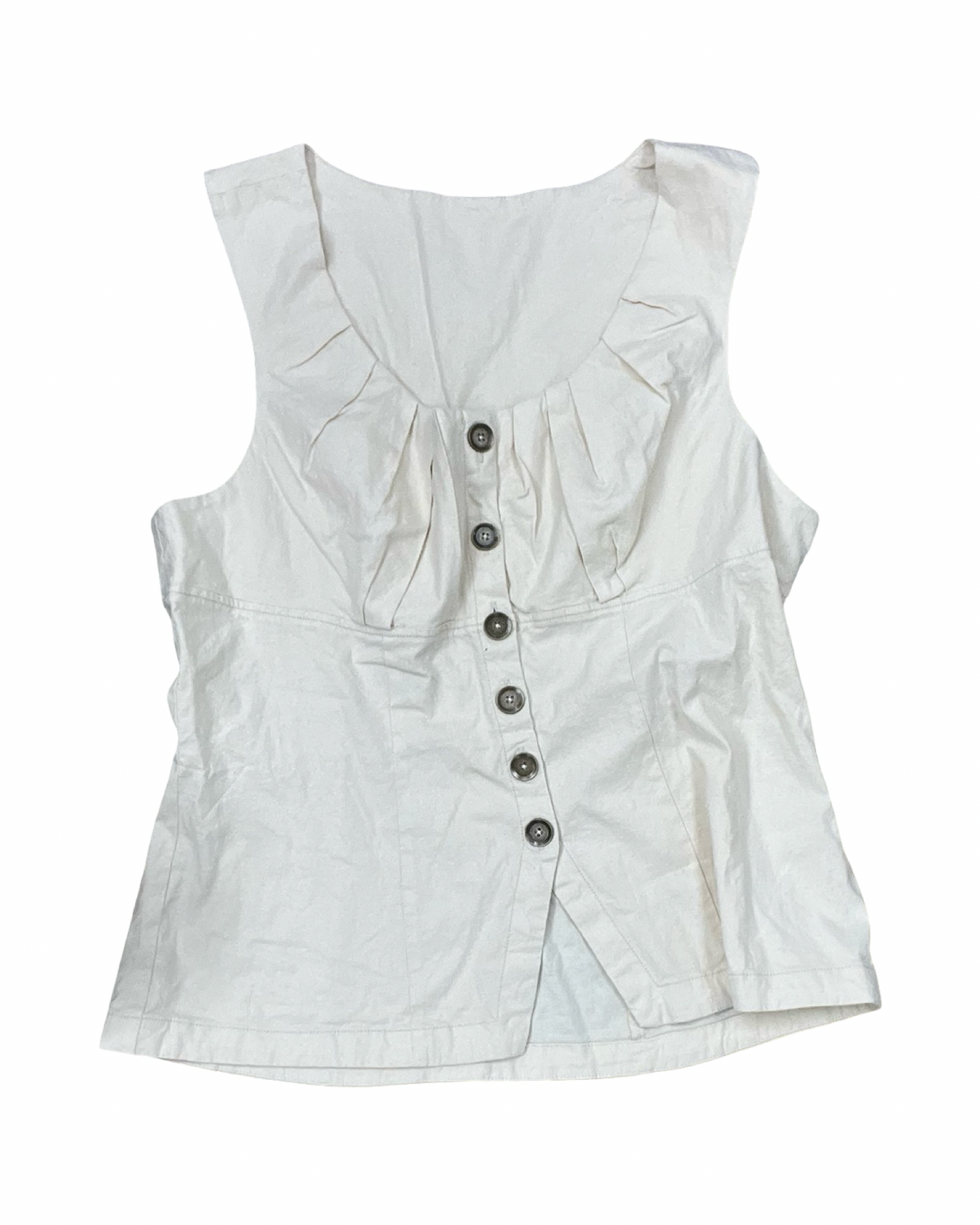Top Sleeveless By Anthropologie In Beige, Size:Xl
