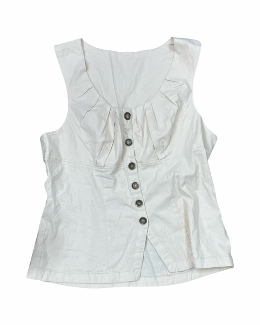 Top Sleeveless By Anthropologie In Beige, Size:Xl