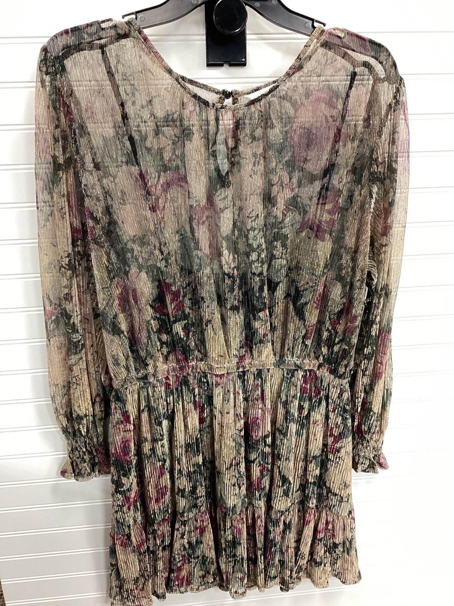 Dress Casual Short By Lc Lauren Conrad In Gold & Green, Size:Xl