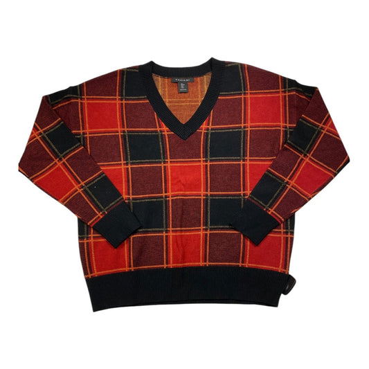 Sweater By Tahari In Black & Red, Size:L