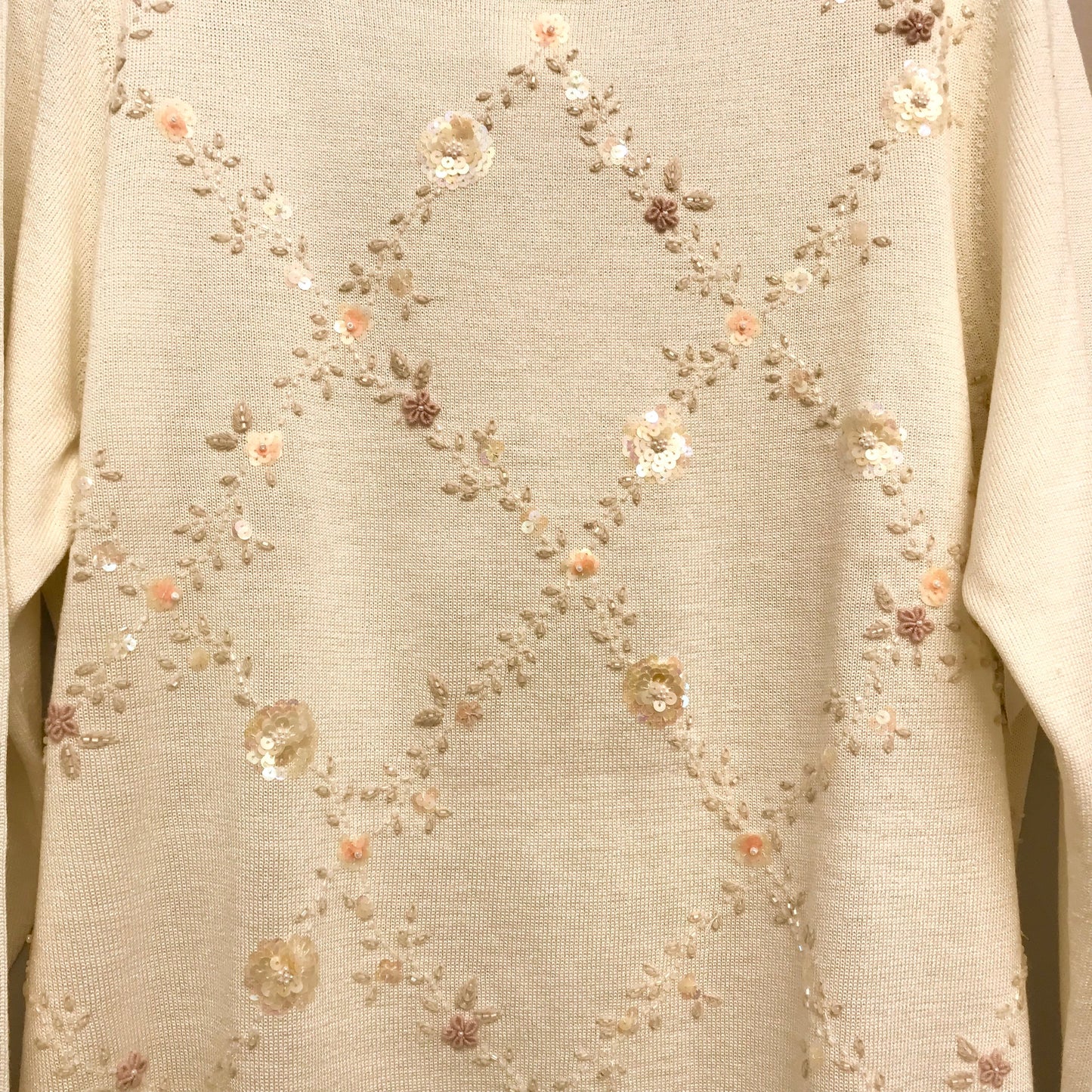 CREAM SWEATER by ALFRED DUNNER Size:XL