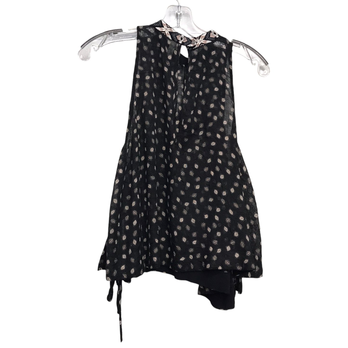 Top Sleeveless By Free People In Black & Tan, Size:Xs