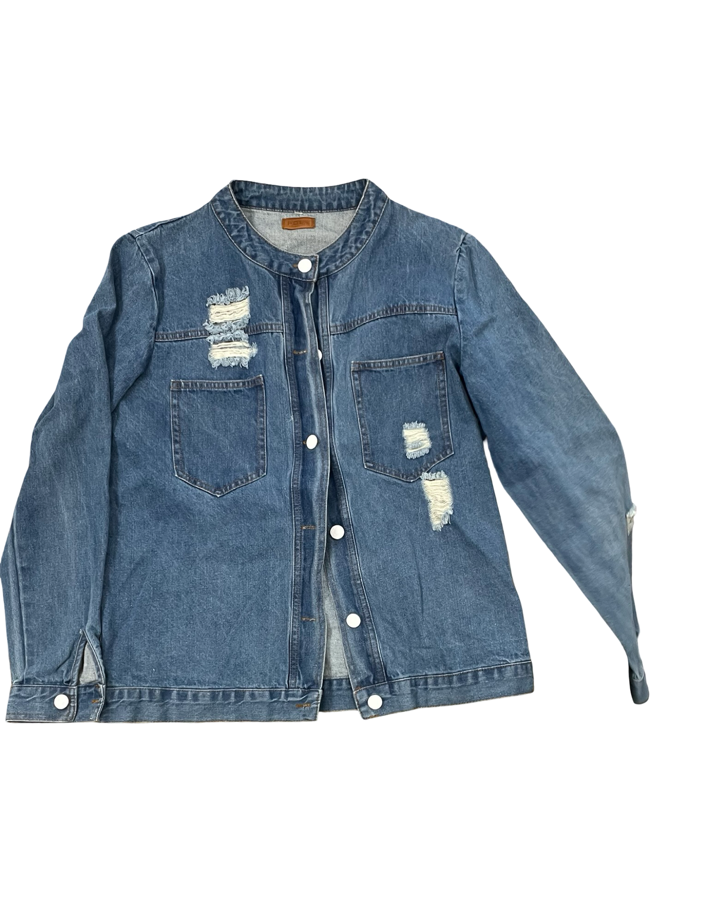 Jacket Denim By Pol In Blue Denim, Size:S