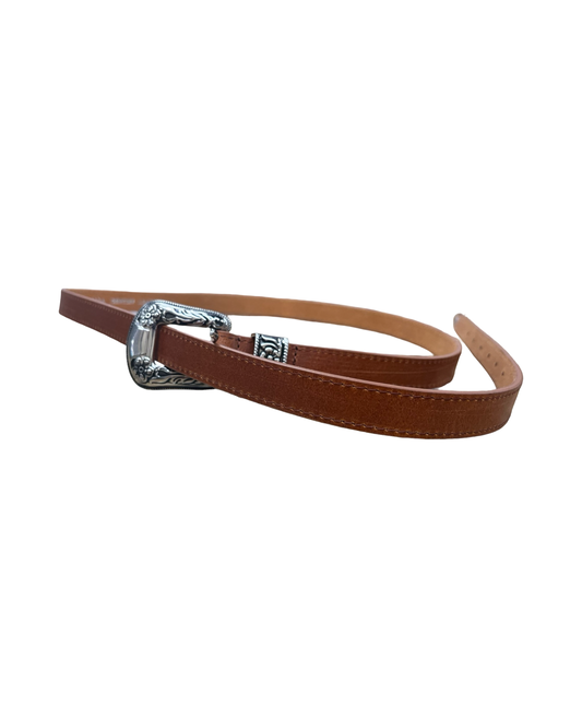 Belt Leather By Clothes Mentor In Bronze, Size:Xlarge