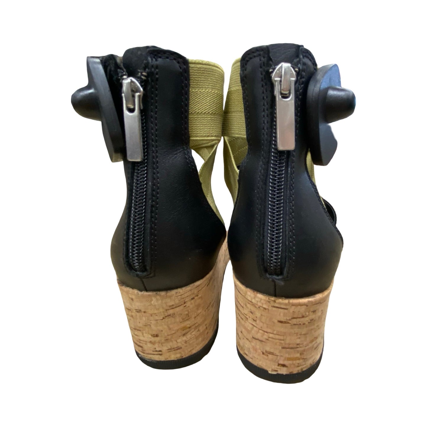 Sandals Designer By Sorel In Black & Green, Size:8
