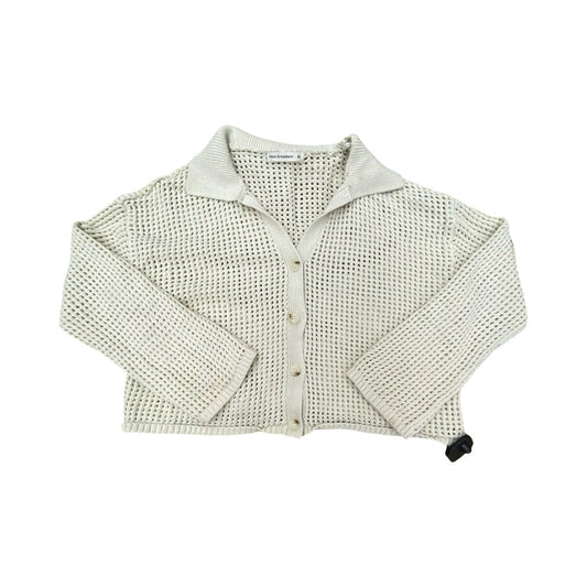 Sweater Cardigan By Moon And Madison In Ivory, Size:M