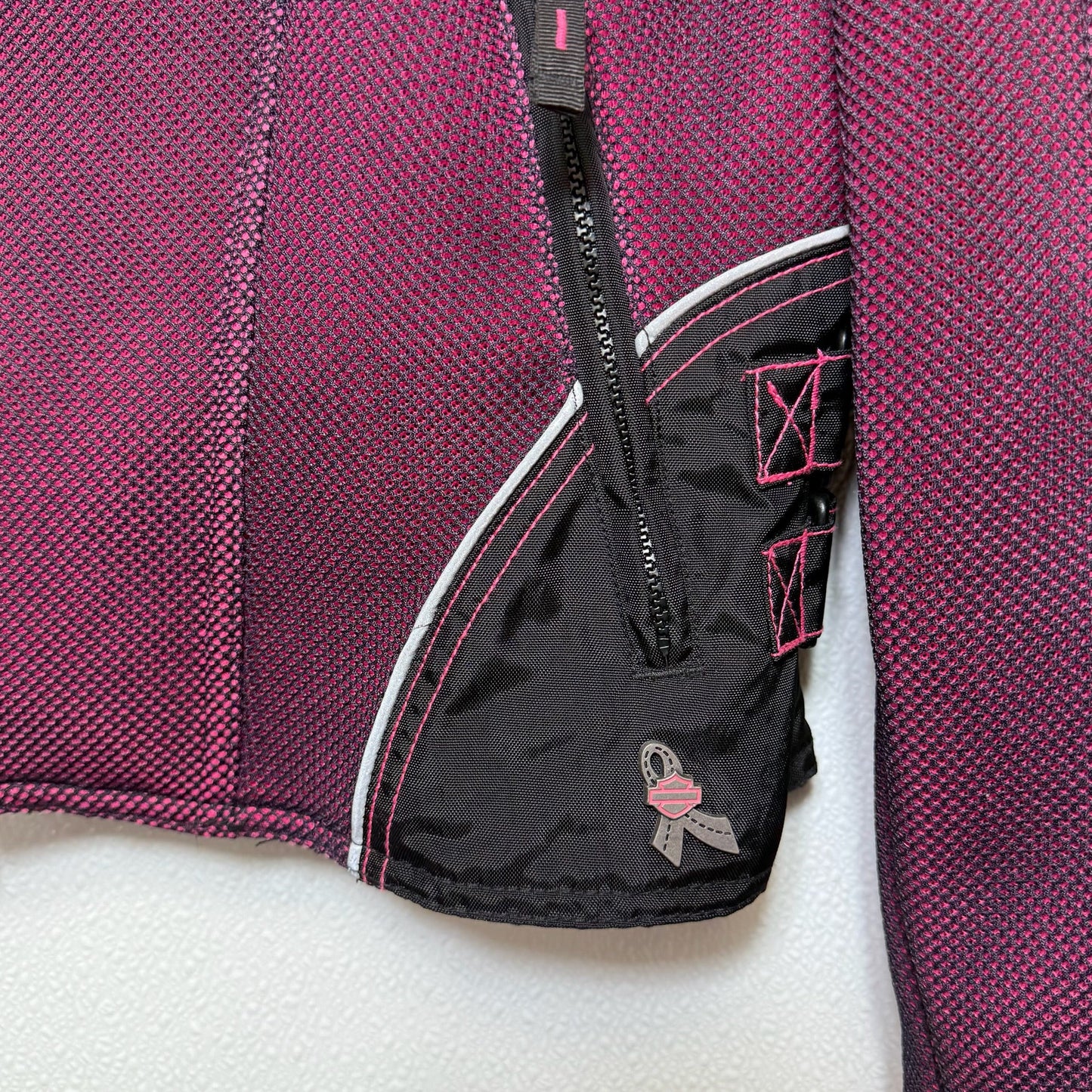 Jacket Other By Harley Davidson In Black & Pink, Size: L