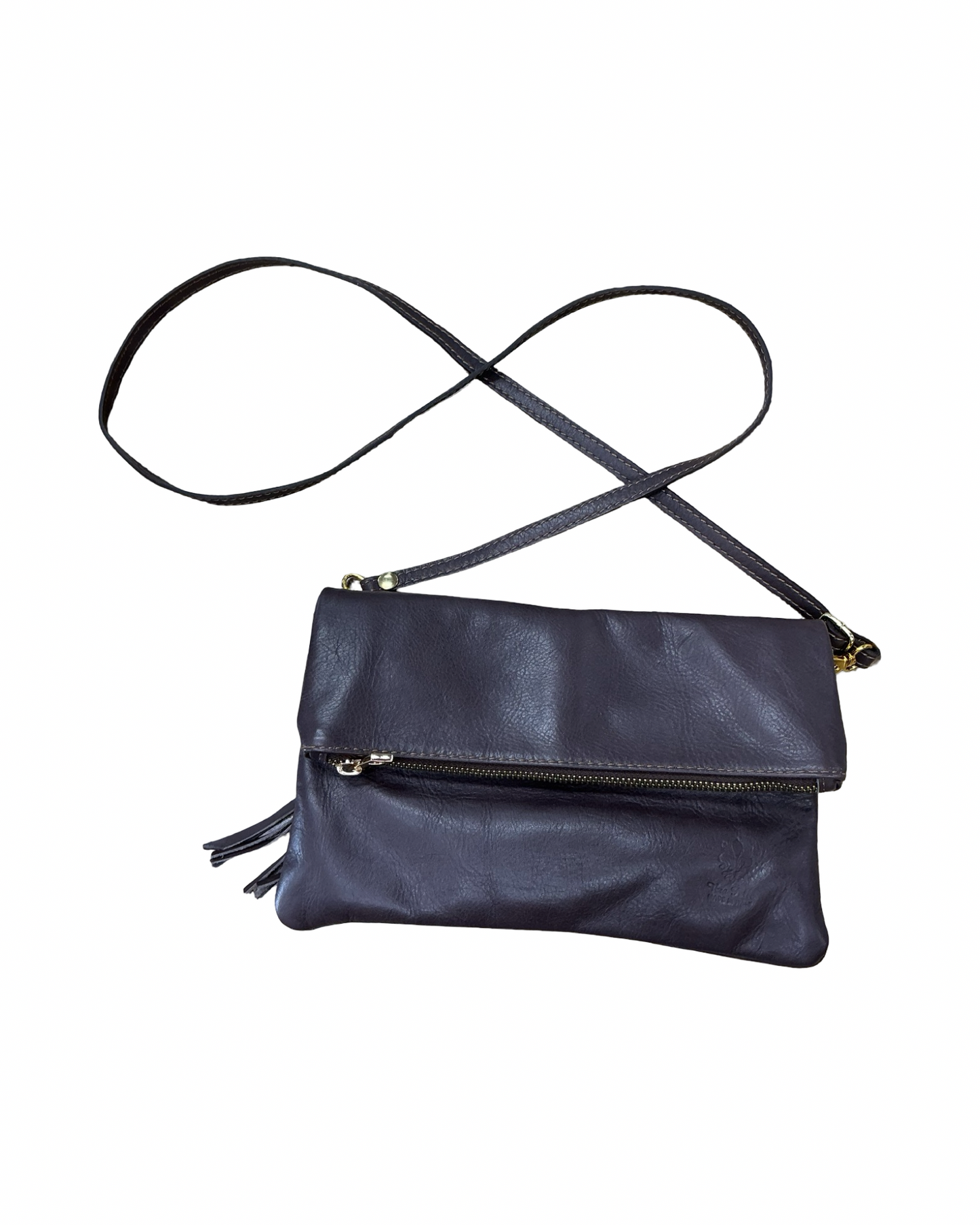 Crossbody Leather By Clothes Mentor In Brown, Size:Small
