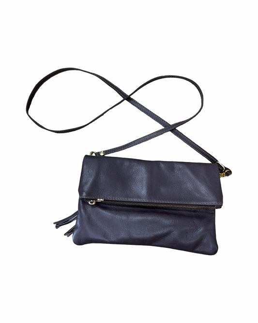 Crossbody Leather By Clothes Mentor In Brown, Size:Small