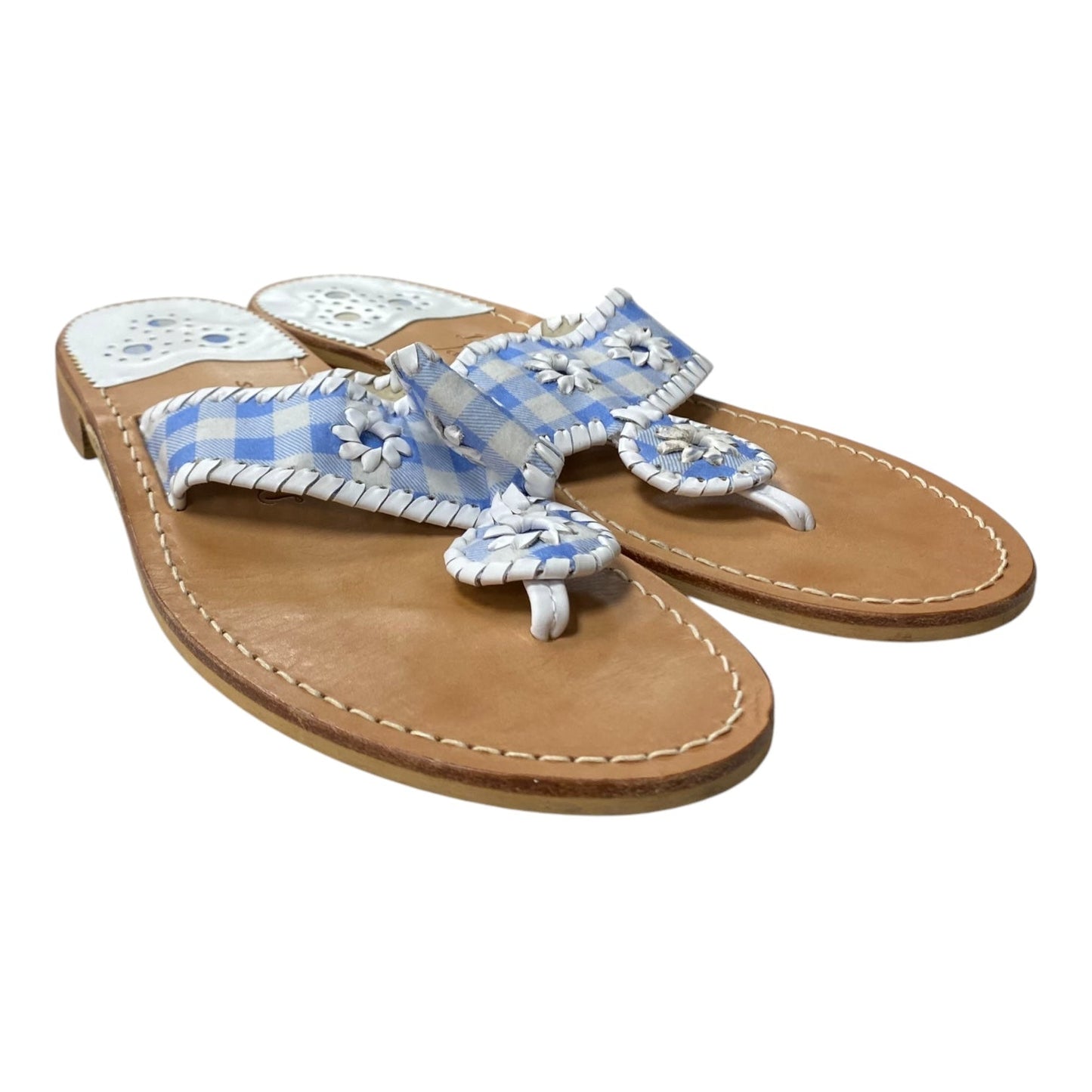 Sandals Flats By Draper James In Blue, Size:9