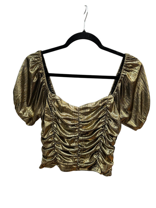 Top Ss By Forever 21 In Gold, Size:L