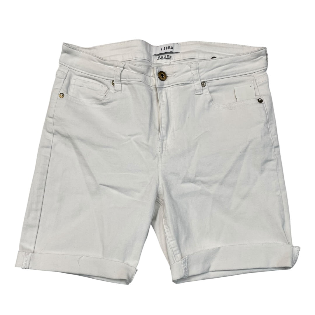 Shorts By Pistola In White Denim, Size:10