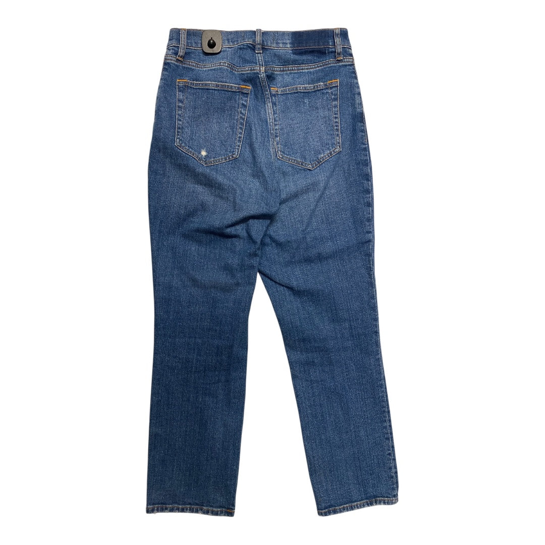 Jeans Straight By Abercrombie And Fitch In Blue Denim, Size:6