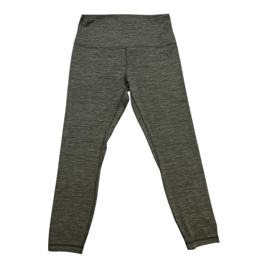 Athletic Leggings By Lululemon In Grey & White, Size:12