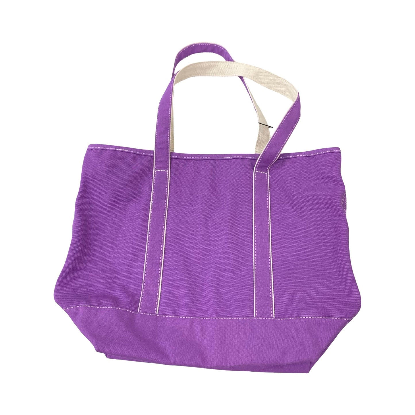 Tote By Lands End In Purple & White, Size:Large