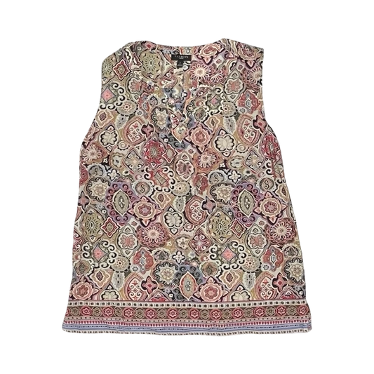 Blouse Sleeveless By Talbots In Multi, Size:S